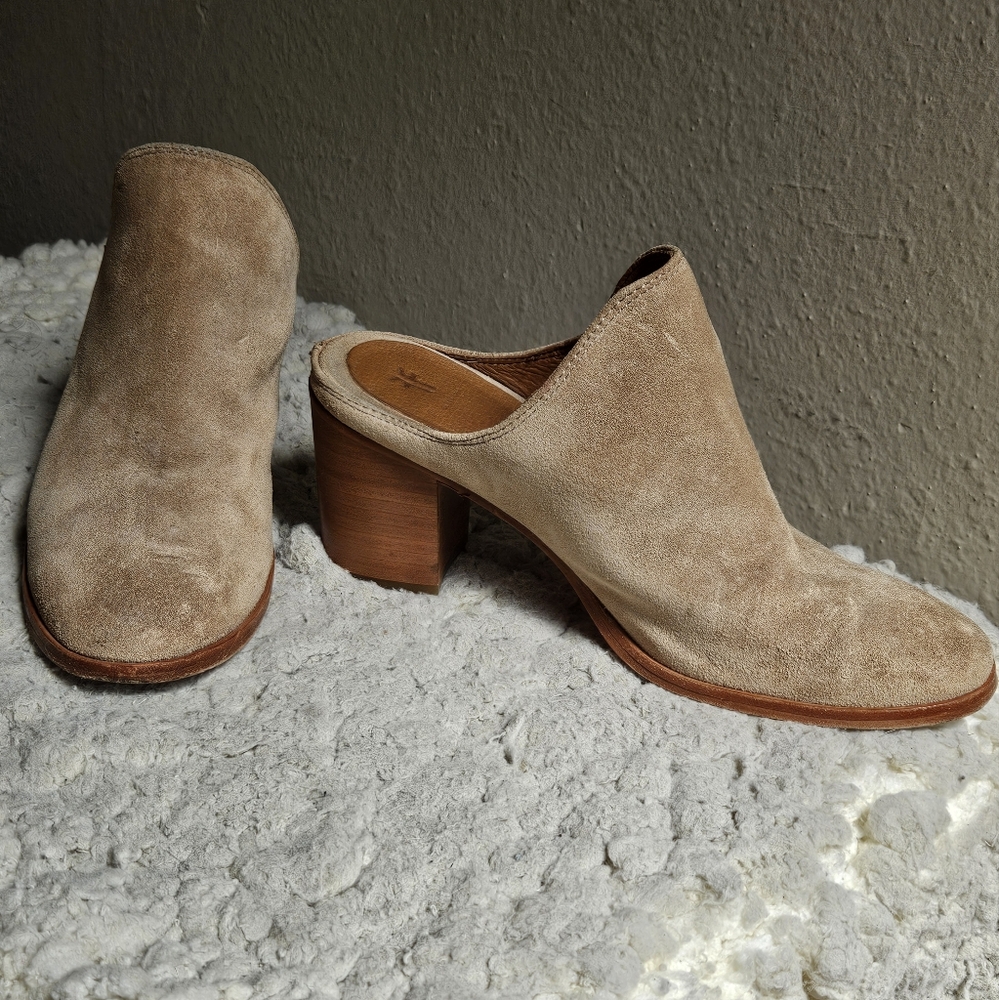 Frye Mules with heel